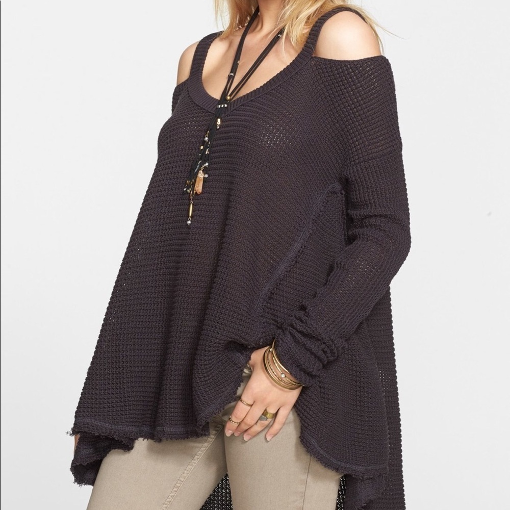 Free people navy moonshine sweater xs
